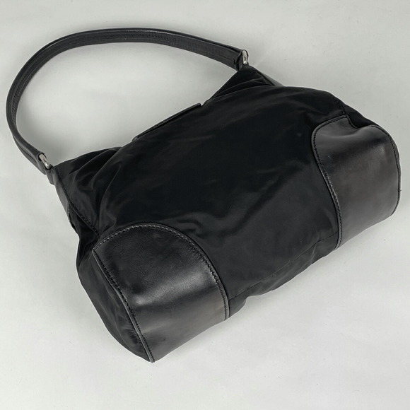 Prada Tesuto Nylon Nero Shoulder Handbag Plate - Picture 1 of 6